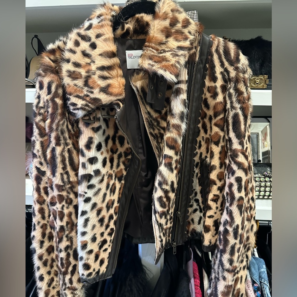 Red Valentino real fur jacket